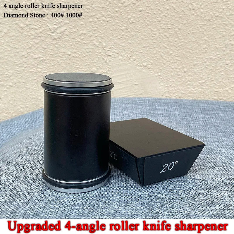 15/18/20/22° Fixed Angle Magnetic Rolling Knife Sharpener Diamond Whetstone Agate Stone Kitchen Roller Knife Sharpening System