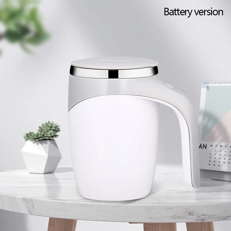 Automatic Stirring Cup Mug Rechargeable Portable Coffee Electric Stirring Stainless Steel Rotating Magnetic Home Drinking Tools