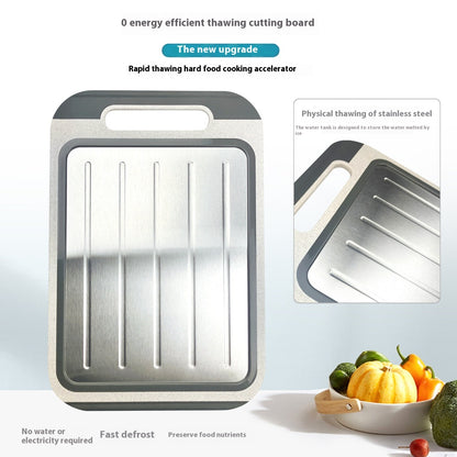 Double-sided 304 Stainless Steel Cutting Board