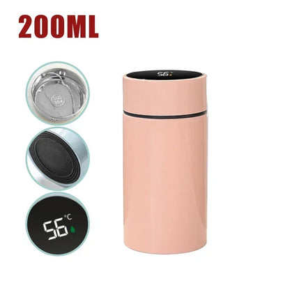 200ML Temperature Display Smart Thermos Water Bottle Intelligent Stainless Steel Vacuum Flasks Thermoses Coffee Cup