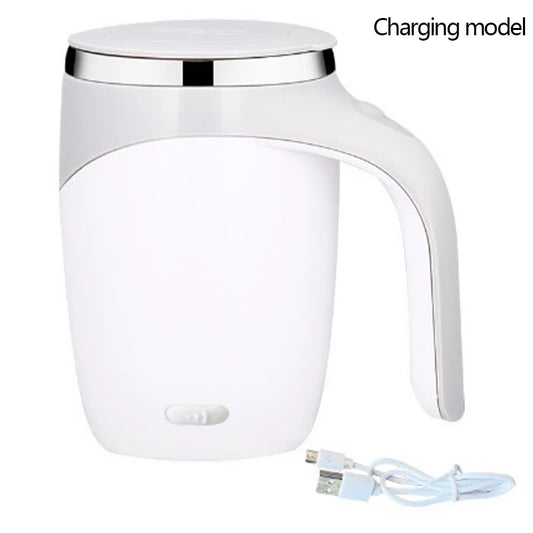 Automatic Stirring Cup Mug Rechargeable Portable Coffee Electric Stirring Stainless Steel Rotating Magnetic Home Drinking Tools