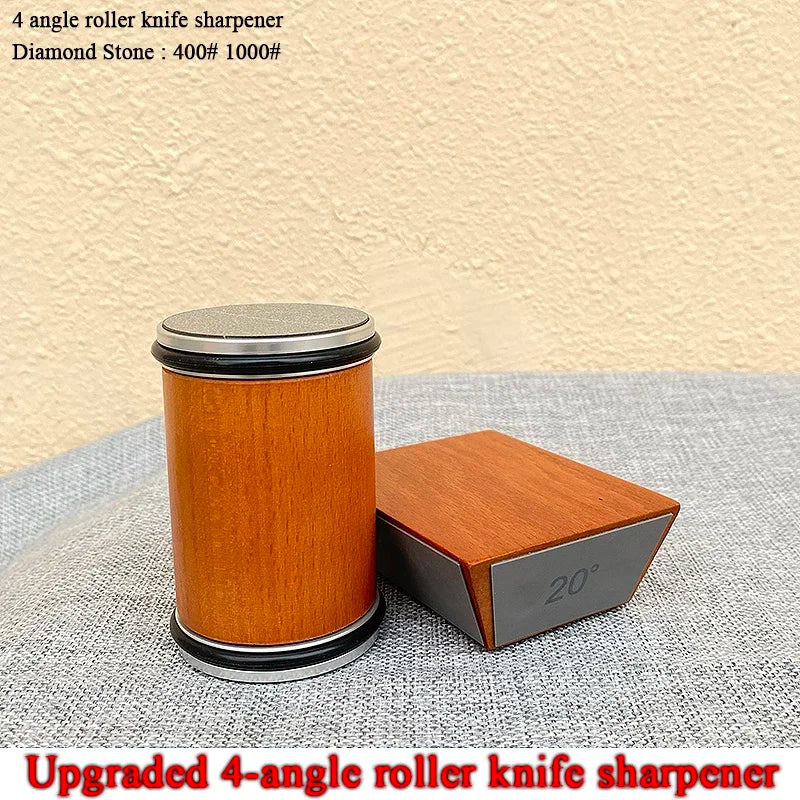 15/18/20/22° Fixed Angle Magnetic Rolling Knife Sharpener Diamond Whetstone Agate Stone Kitchen Roller Knife Sharpening System