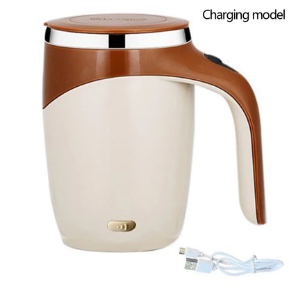 Automatic Stirring Cup Mug Rechargeable Portable Coffee Electric Stirring Stainless Steel Rotating Magnetic Home Drinking Tools